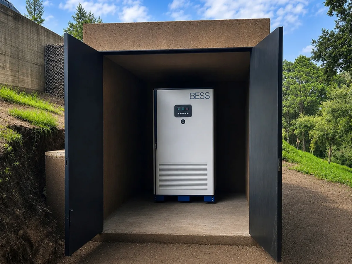 Gabinete de almacenamiento en caseta exterior